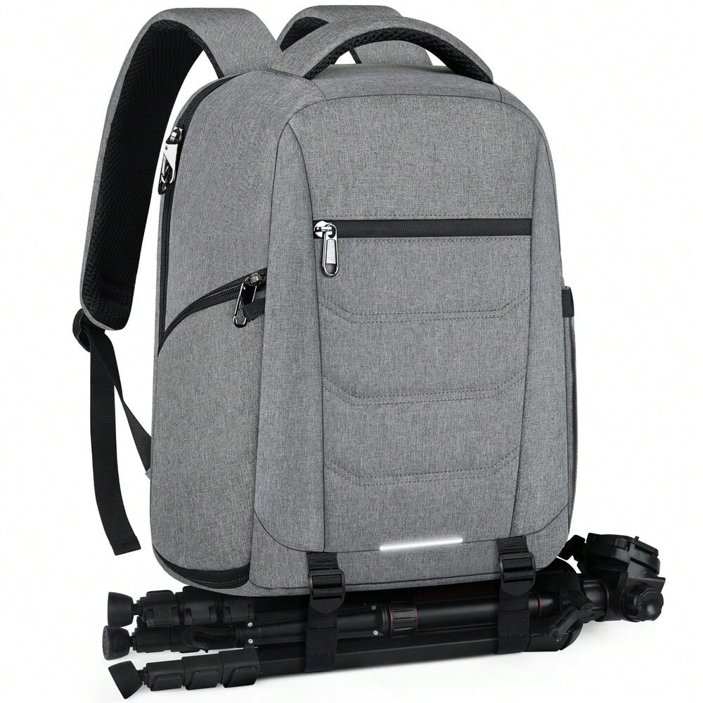 Men's Professional Camera Backpack Waterproof DSLR SLR Mirrorless Laptop Bag 15.6 Inch Large Capacity Travel Anti Theft Photography Pack