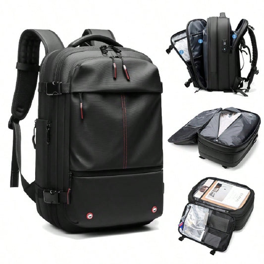 Men's Travel Backpack 17 Inch Laptop Bag Compression Backpack Business Large Capacity School Bag Hiking Gym Sports Travel Casual Tote