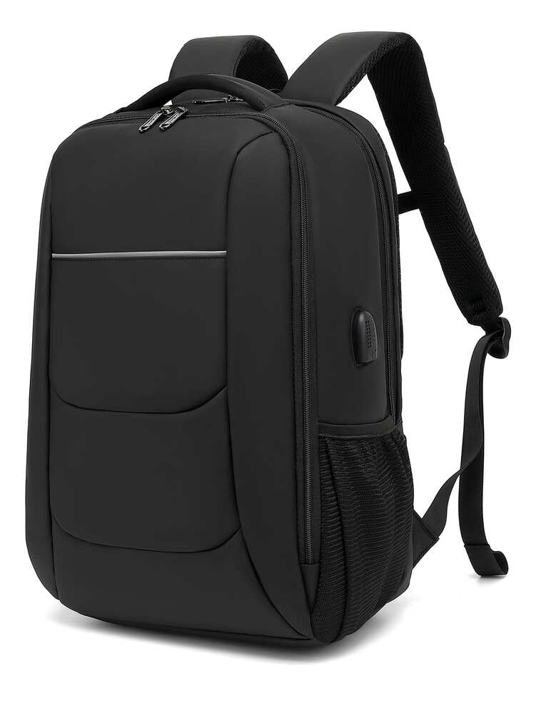 Men's USB Charging Port Travel Backpack Business Laptop Bag Large Capacity School College Work Outdoor Casual Commuter Backpack