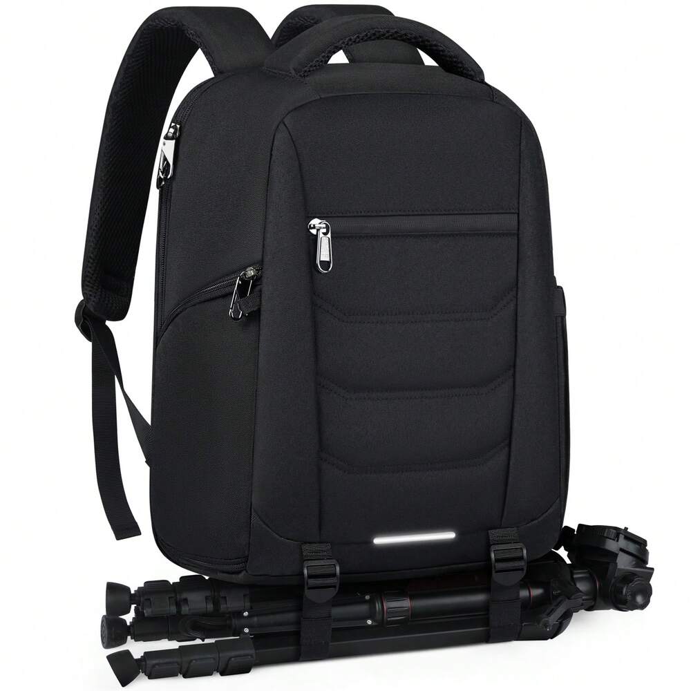 Men's Professional Camera Backpack Waterproof DSLR SLR Mirrorless Laptop Bag 15.6 Inch Large Capacity Travel Anti Theft Photography Pack