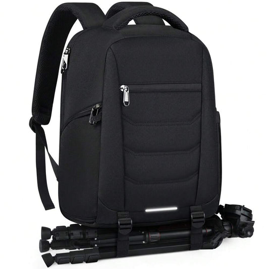 Men's Professional Camera Backpack Waterproof DSLR SLR Mirrorless Laptop Bag 15.6 Inch Large Capacity Travel Anti Theft Photography Pack