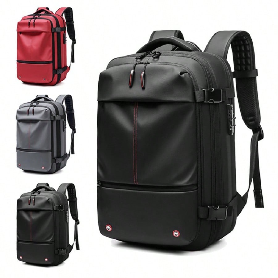 Men's Travel Backpack 17 Inch Laptop Bag Compression Backpack Business Large Capacity School Bag Hiking Gym Sports Travel Casual Tote