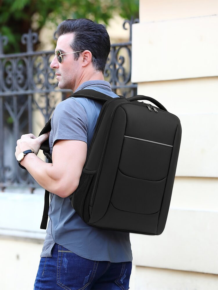 Men's USB Charging Port Travel Backpack Business Laptop Bag Large Capacity School College Work Outdoor Casual Commuter Backpack