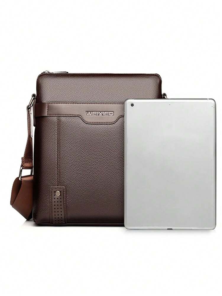 Men's Waterproof PU Crossbody Shoulder Waist Bag Multi Pocket Large Capacity Portable Satchel Outdoor Travel Work School Casual Bag