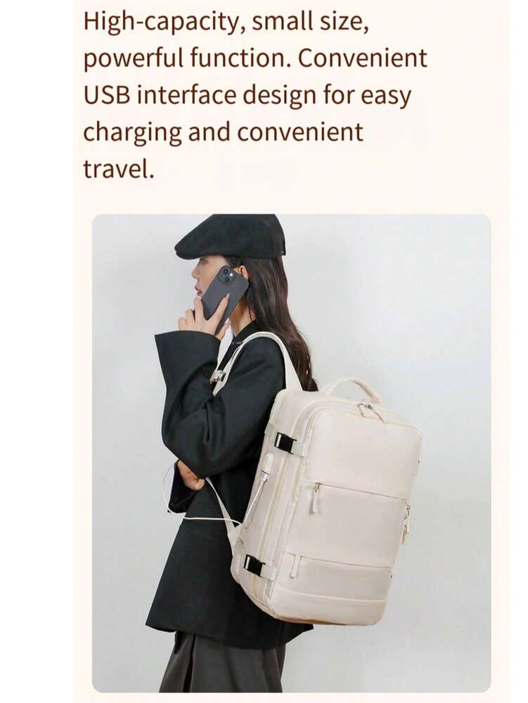 Men's Multi Functional Laptop Backpack Large Capacity Casual Travel Bag With Wet Dry Separation Compartment Work School Overnight Gift