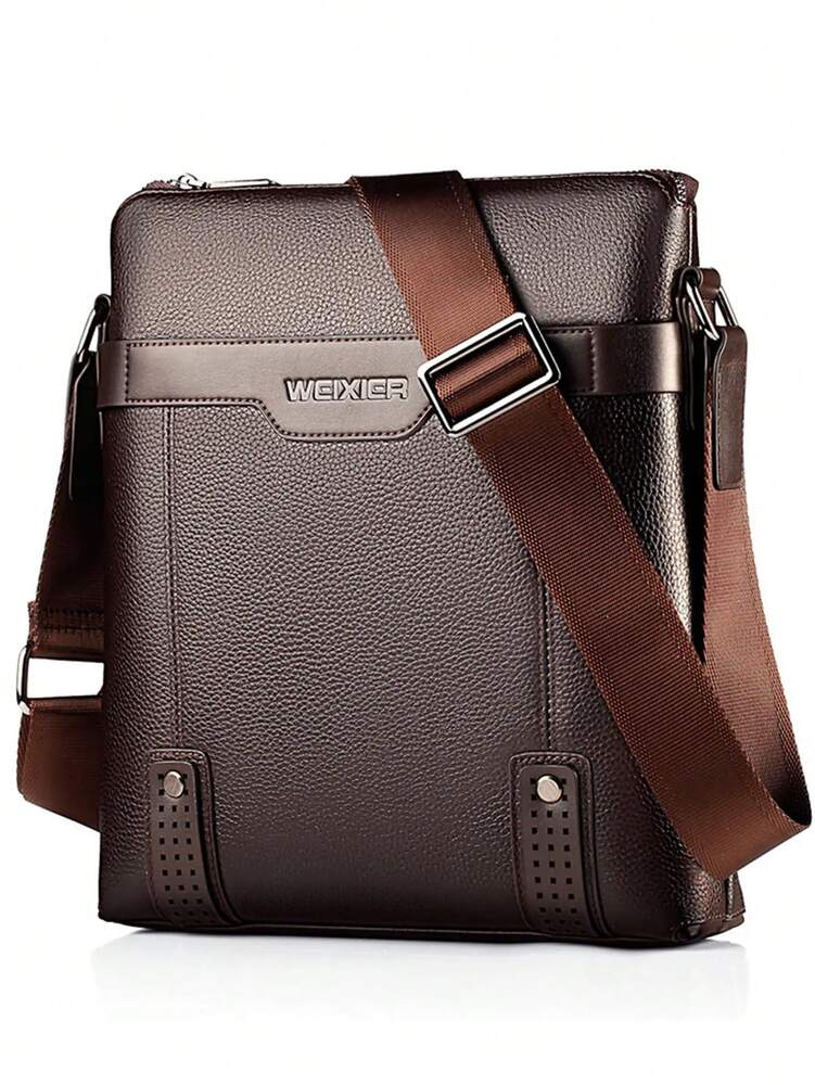 Men's Waterproof PU Crossbody Shoulder Waist Bag Multi Pocket Large Capacity Portable Satchel Outdoor Travel Work School Casual Bag